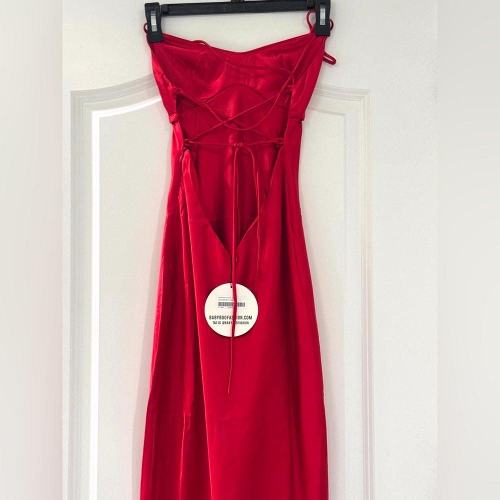 Babyboo Malika Maxi Dress - Red (XS) - Picture 5 of 8